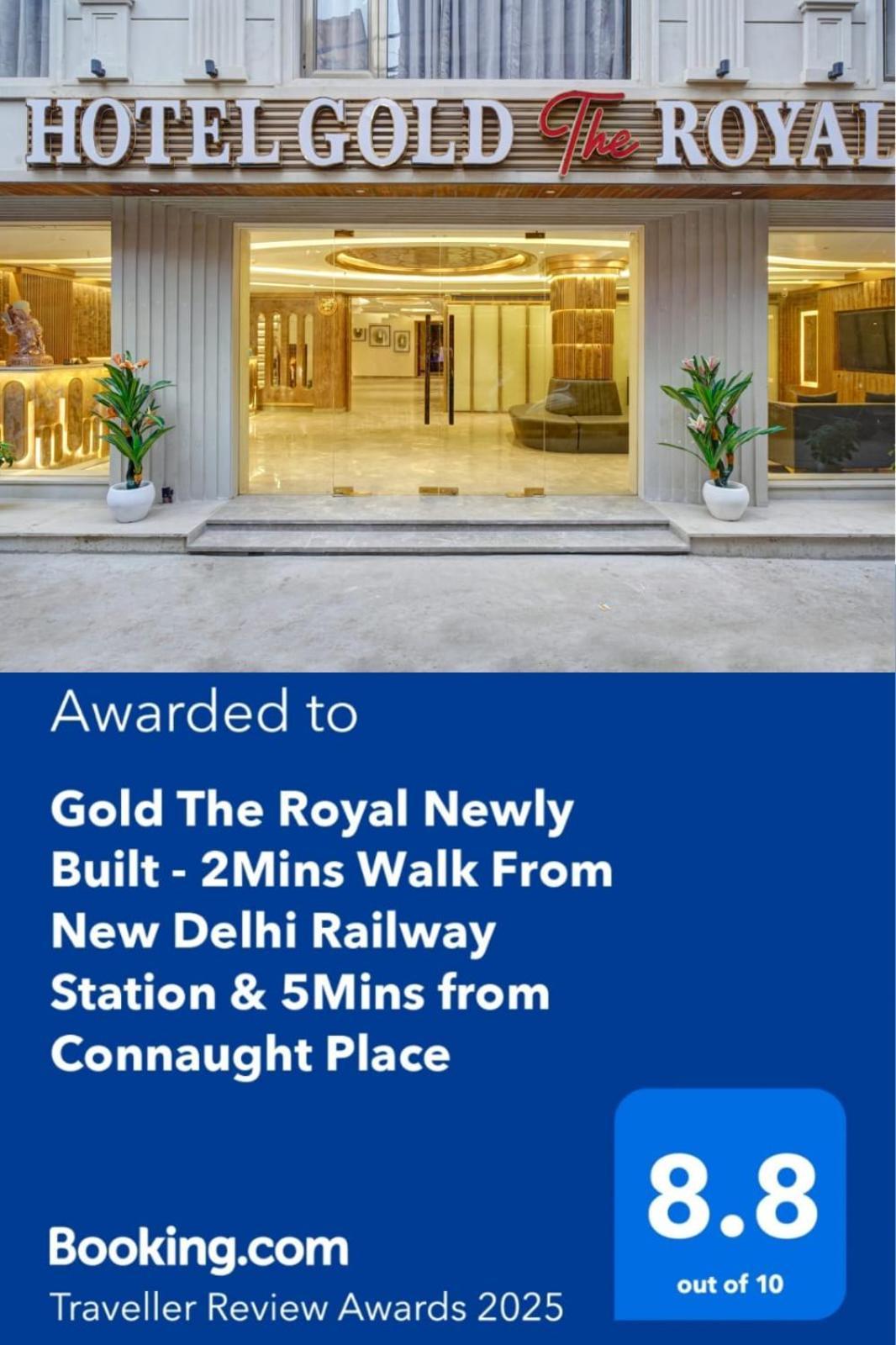 Newly Built Gold The Royal With Rooftop Restaurant - 2Mins Walk From New Delhi Rail Station & 5Mins From Connaught Place Exterior foto